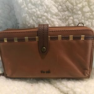 The sak brown cross over purse
